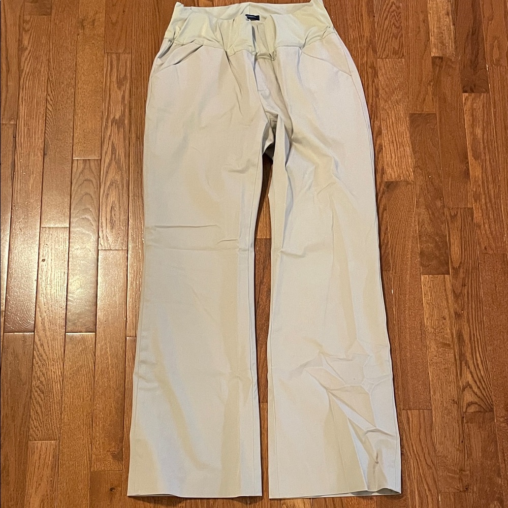 GAP Cream Straight Leg Pants